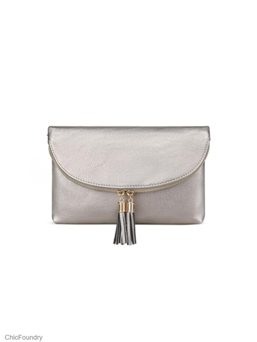 Solene Envelope Clutch Crossbody Adjustable Strap 6 Card Slots Faux Leather